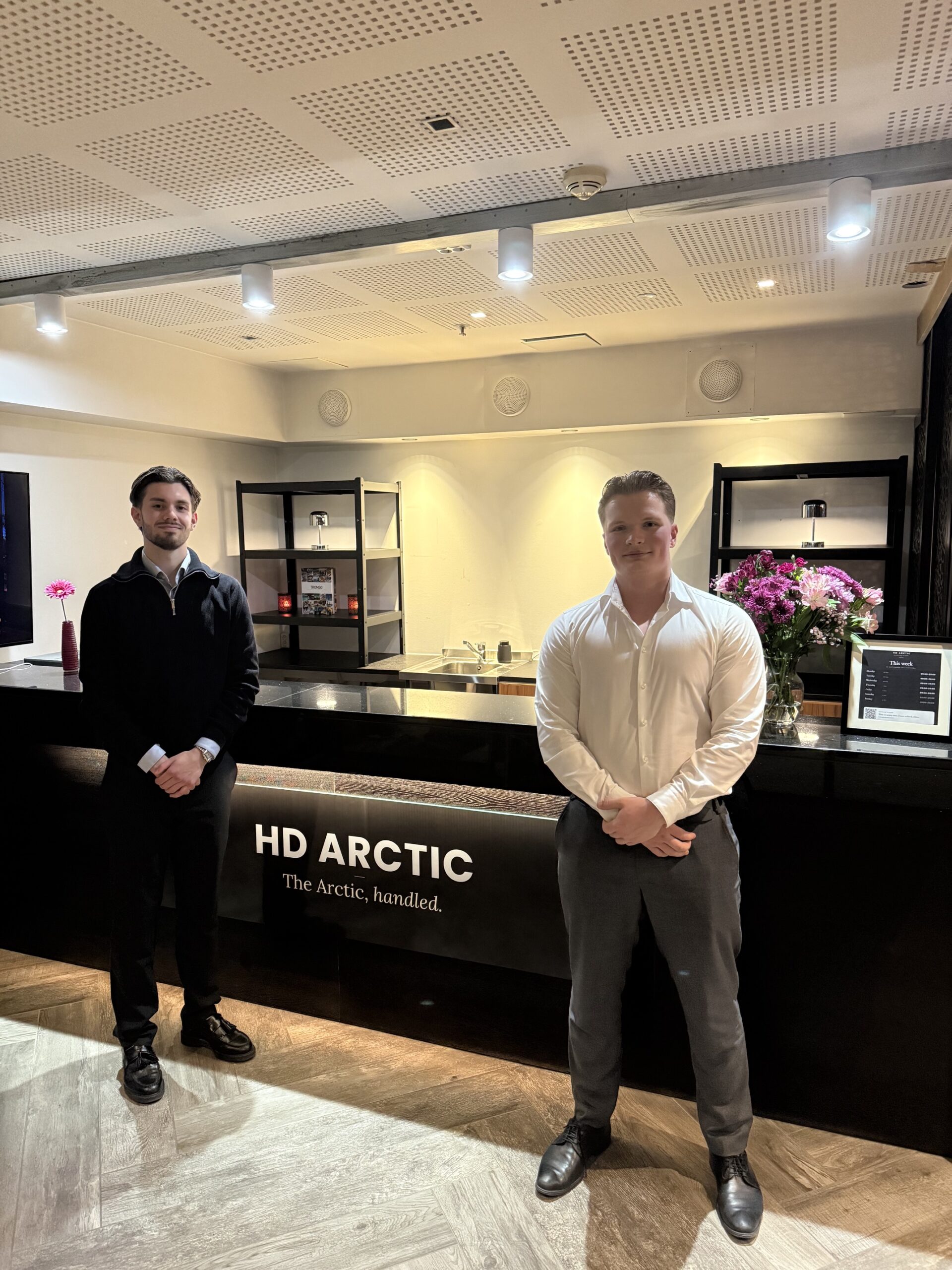 The HD Arctic booking point and office inside the Radisson Blu Hotel, Tromsø